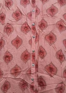 Pink Printed Kurta