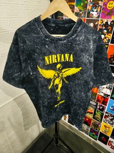 NIRVANA EDITION ACID WASH BOXY FIT TEE 🔥😎🔥