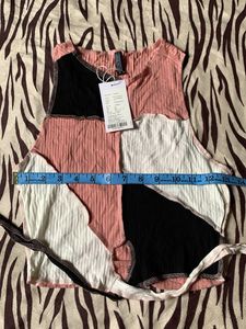 Patchwork Ribbed Crop Top