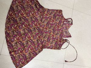 elegant peplum tie up sleeves kurti