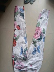 y2k Floral Print  Pants