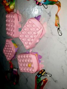 Pop-It Unicorn Coin Purse pake of 4 combo