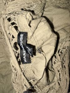 lace trim vintage cottagecore olive top
