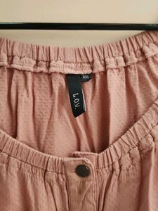 Pink Button-Down Midi Dress