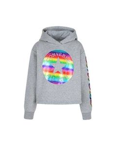 Converse Girls Rainbow All Star Cropped Hoodie