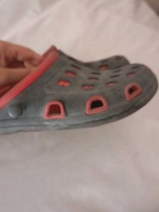 used Slipper  Red Clogs