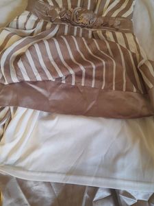 Brown And White Cute Dress