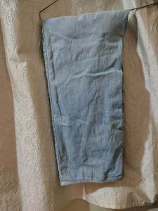 straight fit blue jeans