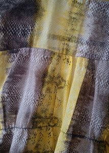 Snakeskin Print Sleeveless Dress