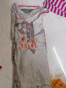 Elegant Printed Kurta with dut