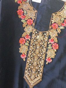 Elegant Embroidered dress material with Dupatta