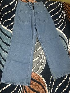 Wide Leg Denim Jeans
