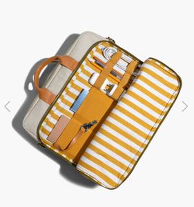 Stylish Canvas &amp; Leather Messenger Bag