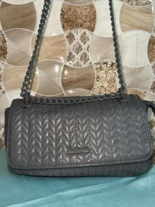 Stylish Dark Grey Chain Sling Bag