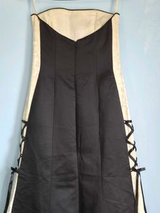 Black Strapless gown