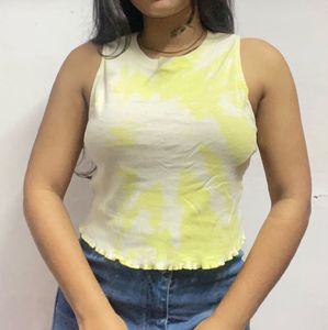 Trendy Tie-Dye Cropped Tank Top