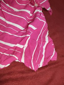 Pink Striped Top