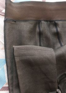 Fleece Dualtone Stocking For Women In Free Size