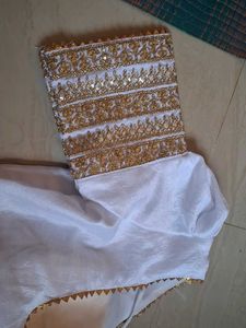 White Embellished Blouse