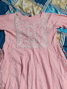 Pink Anarkali Set