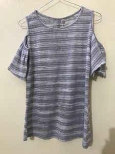 Cuffed-shoulder Top