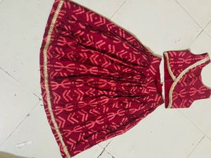 Girls Printed 3-Piece Lehenga &amp; Choli with Dupatta