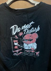 Black "Bad Bear" Graphic T-Shirt