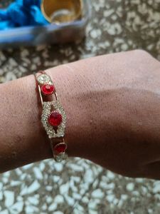 Red Stone Bangle