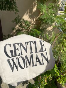 Gentle woman classic canvas tote bag