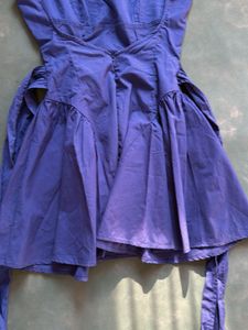 Chic Blue A-Line Mini Dress
