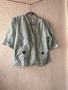 Light Green Floral Kurta top