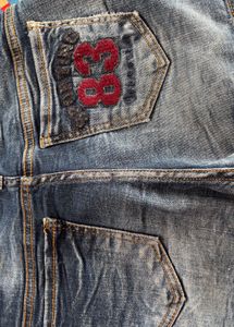 Blue Denim mini shorts