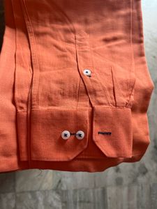 Mens Formal Shirt Orange Colour