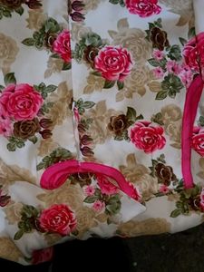 Floral Print Ethnic Gown