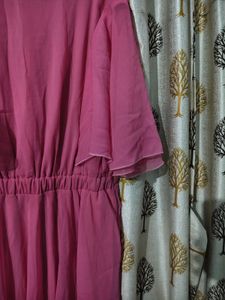 Chic Pink Layered Dress