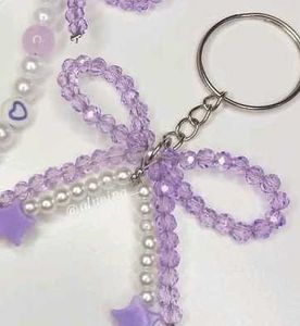 Kawaii Beaded Keychain Charm