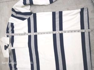 GANT Striped Long Sleeve Polo Shirt