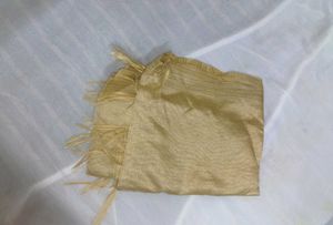 Golden Dupatta with Tassels