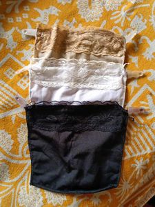 Set of 3 Lace Trim Camisole Tops