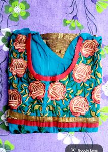 Fully Embroidered Anarkali Kurta