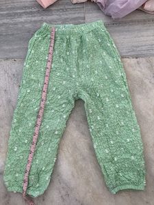 Cute Mint Green Textured Pants