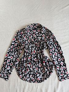 mark & spencer leopard print shirt
