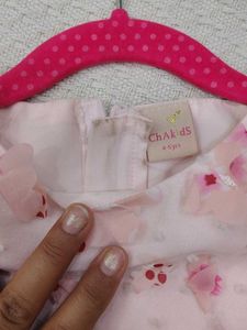 Girls Pink Tulle Dress with Sequins