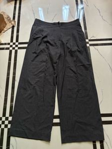 Women's Grey Wide-Leg Trousers