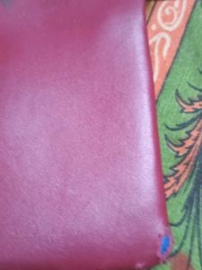 Charming Maroon Faux Leather Crossbody Bag