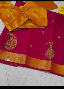 Totally New Saree With Stitched Blouse