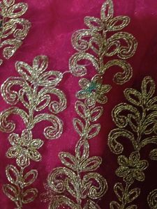 Rose Pink &amp; Gold Embroidered Salwar Kameez