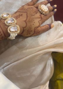 Elegant Pearl and Stone Bracelet