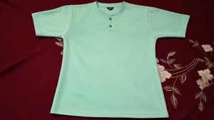 Light Green Henley T-Shirt