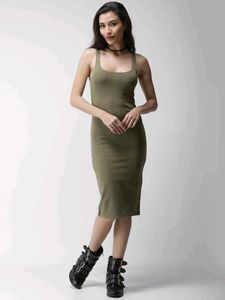 Olive Green Tank Dress